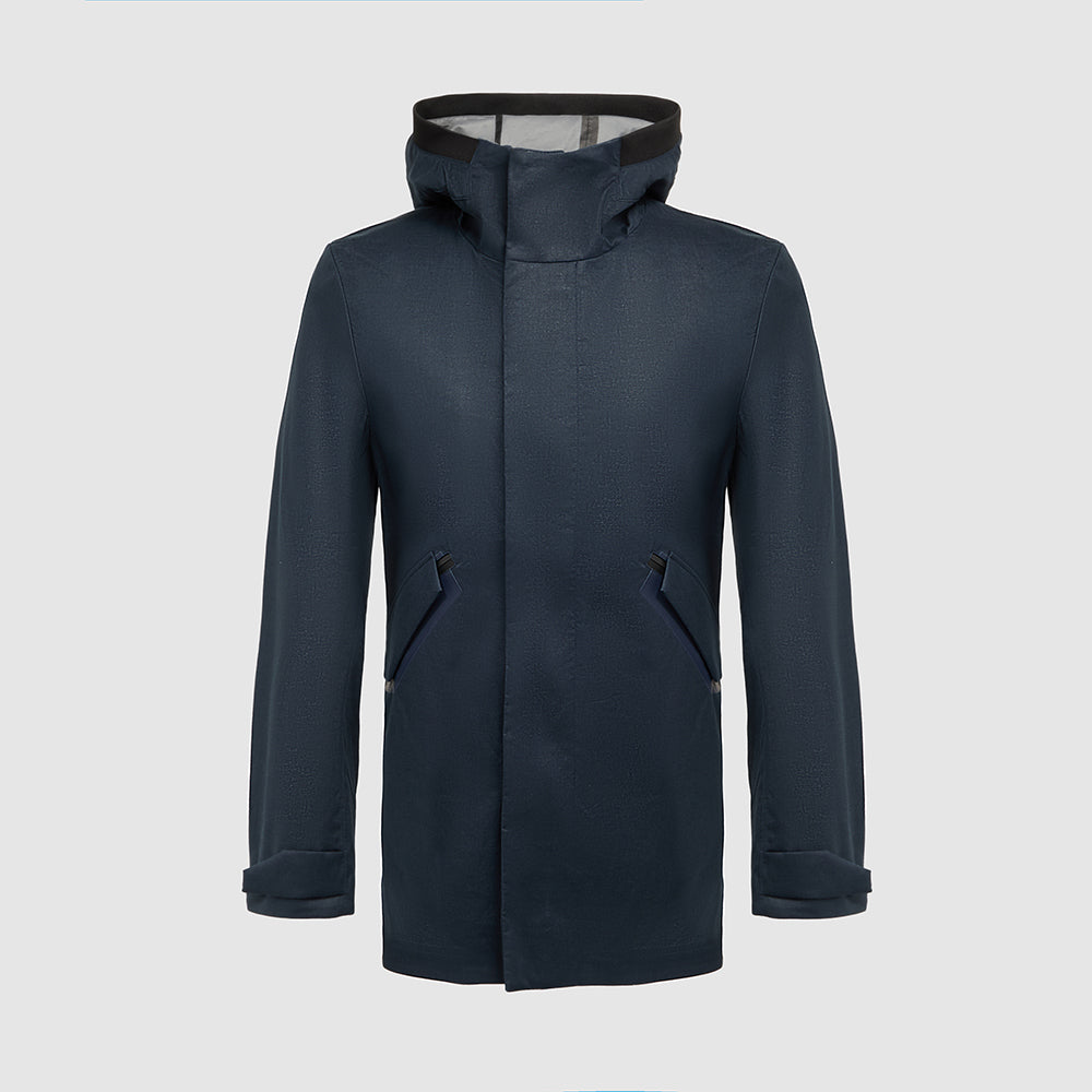 Tech-linen parka