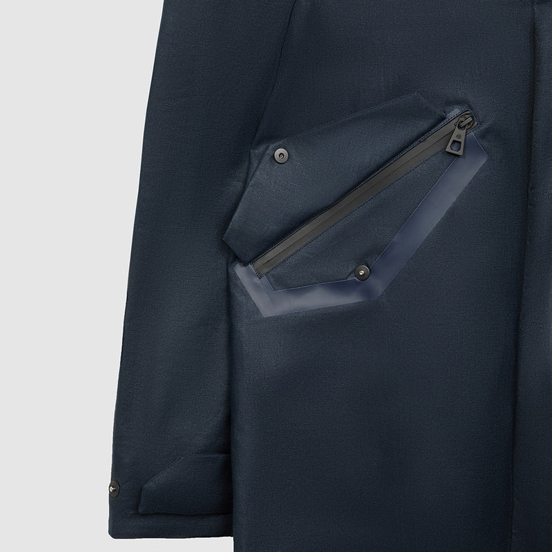 Tech-linen parka