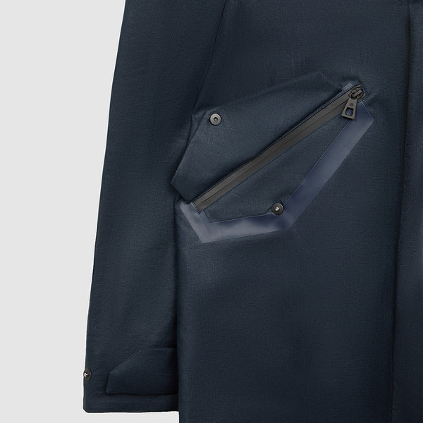 Tech-linen parka