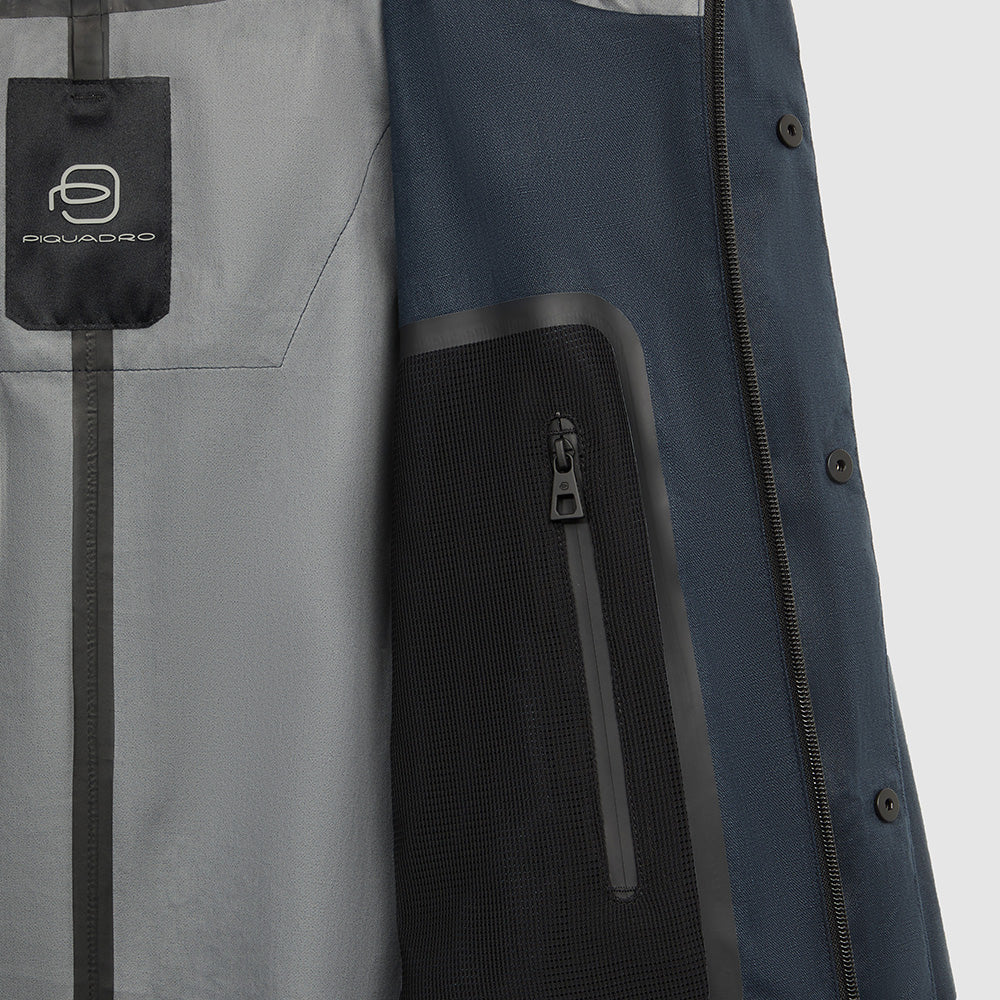 Tech-linen parka