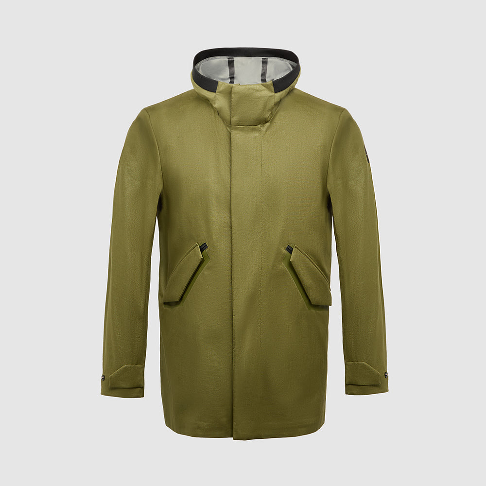 Tech-linen parka
