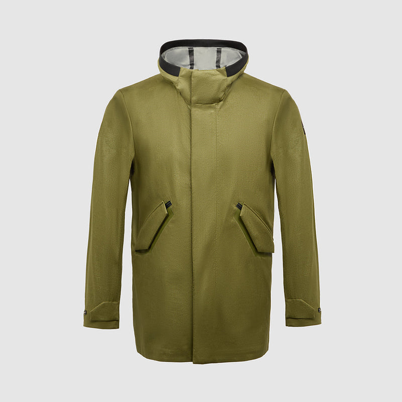 Tech-linen parka