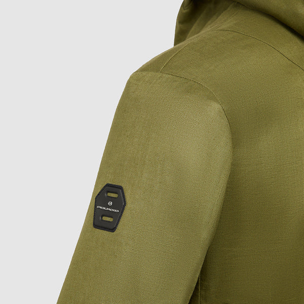 Tech-linen parka