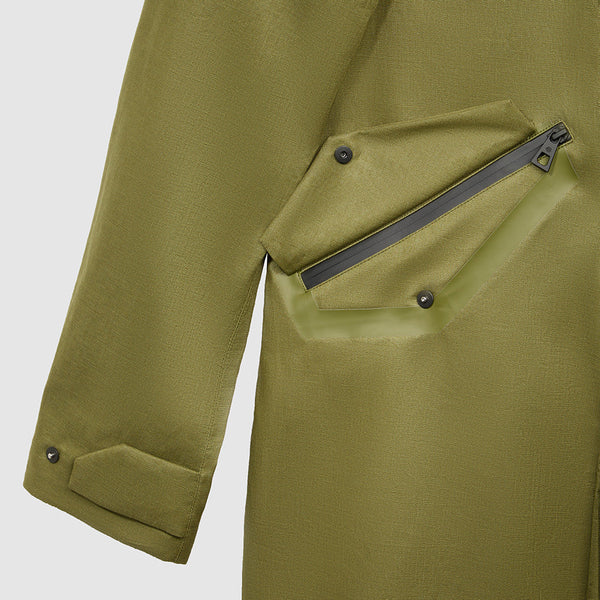 Tech-linen parka