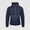 Jacket with knitted fabric hood