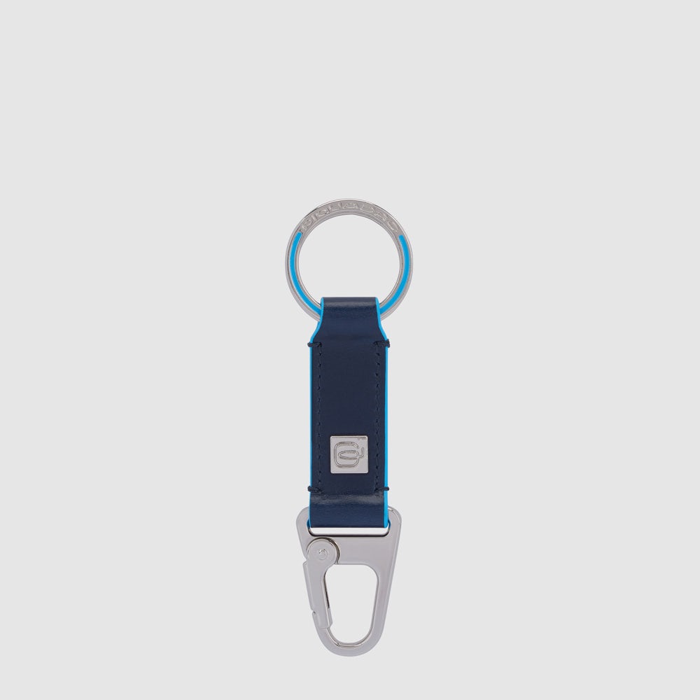Two-ring keychain with carabiner hook