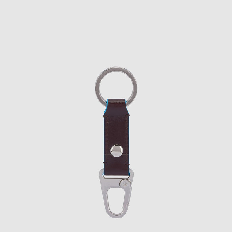 Two-ring keychain with carabiner hook