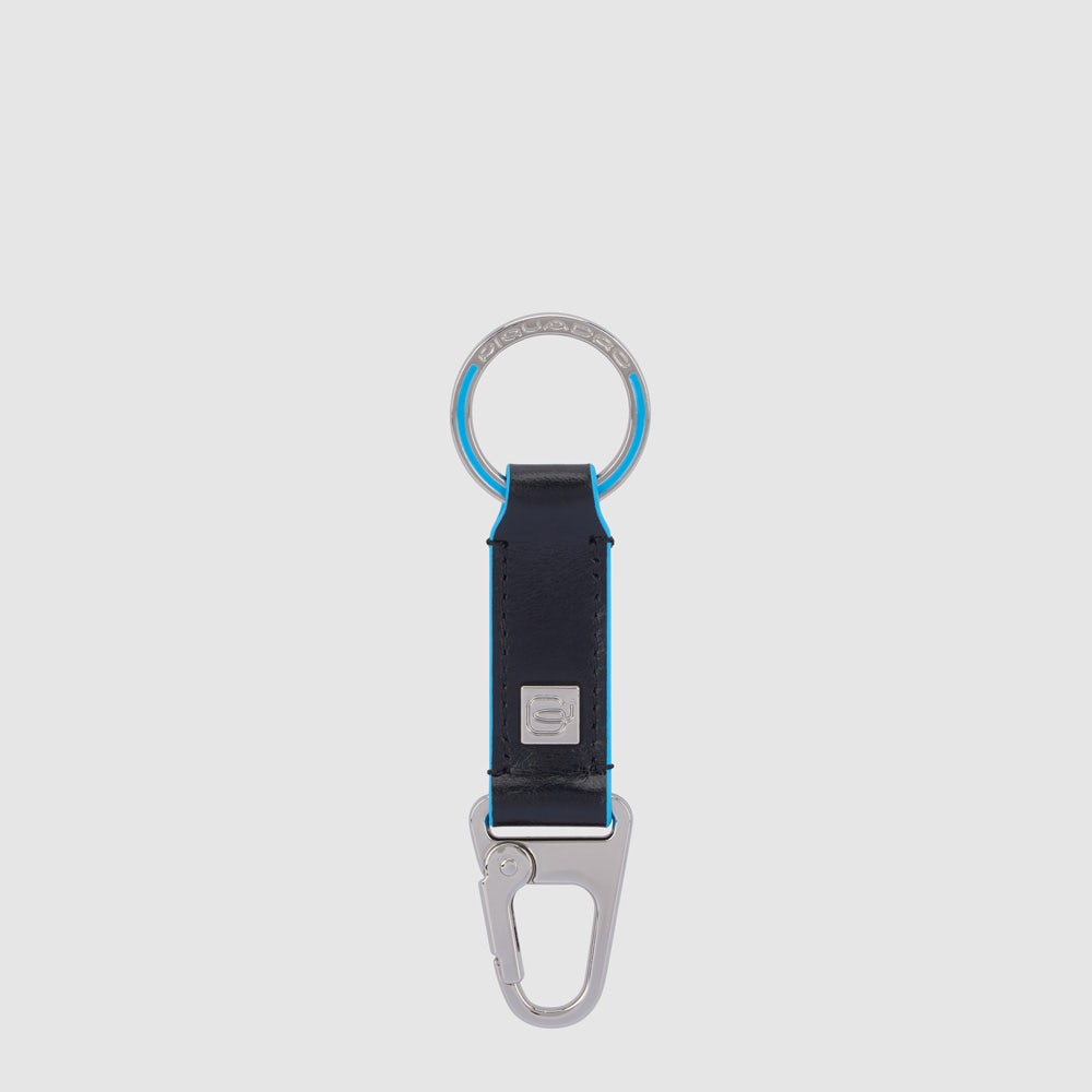 Two-ring keychain with carabiner hook