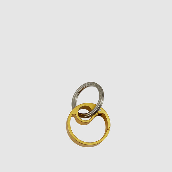 Keychain with round carabiner hook