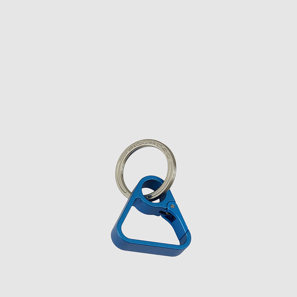 Keychain with triangular carabiner hook