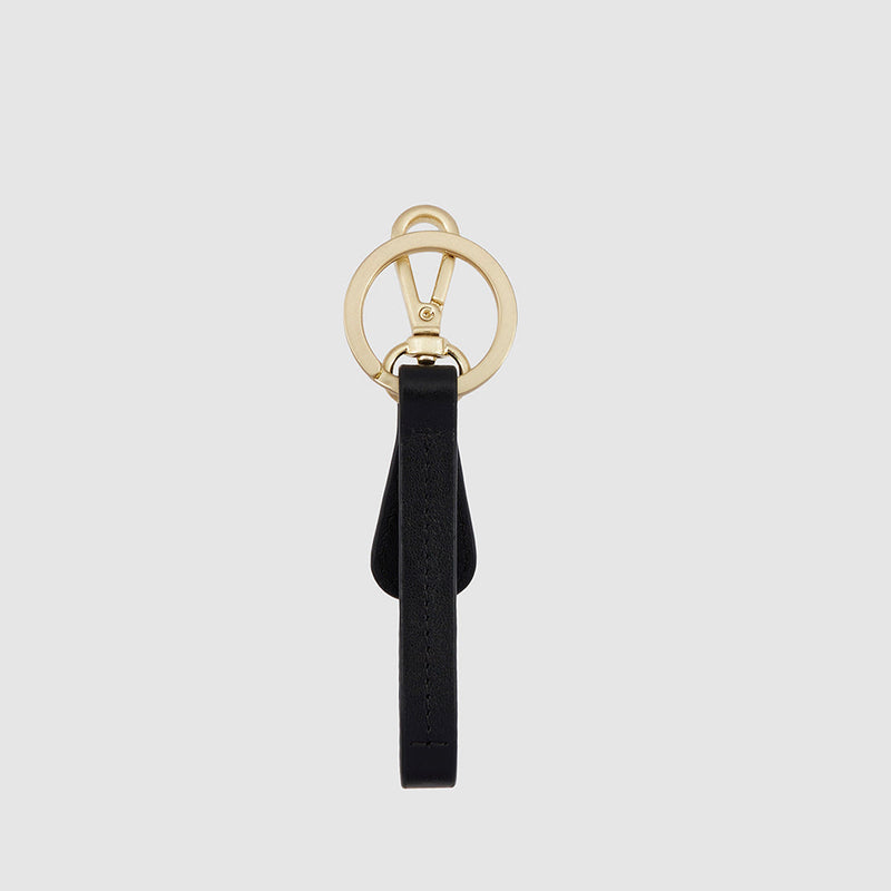 Leather Keychain with carabiner hook