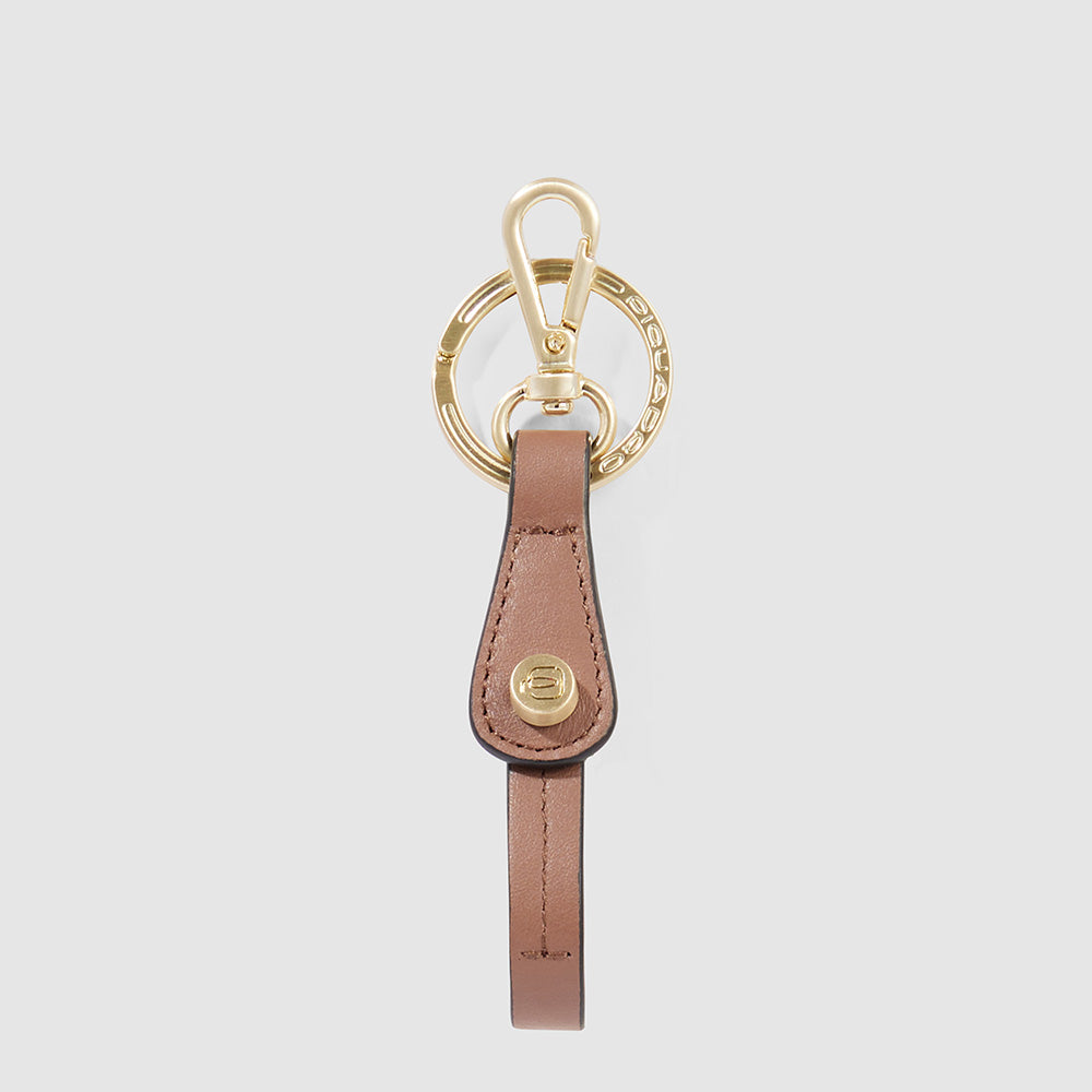 Leather Keychain with carabiner hook