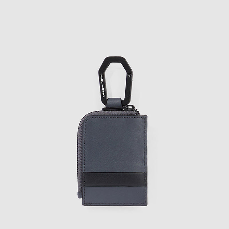 Women's key case with carabiner hook