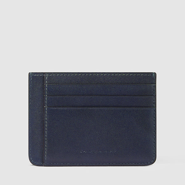 Leather men's slim credit card pouch