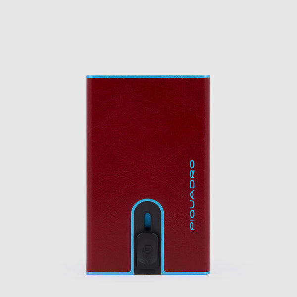 Credit card case with sliding system