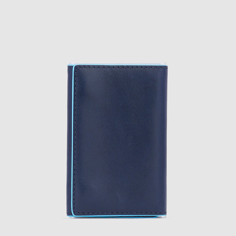 Compact wallet for banknotes and credi cards with