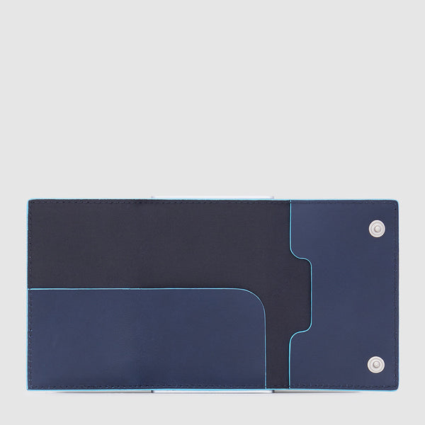 Compact wallet for banknotes and credi cards with