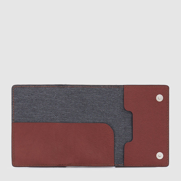 Compact wallet for banknotes and credi cards with