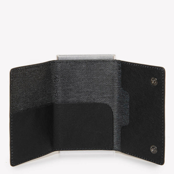 Compact wallet for banknotes and credi cards with