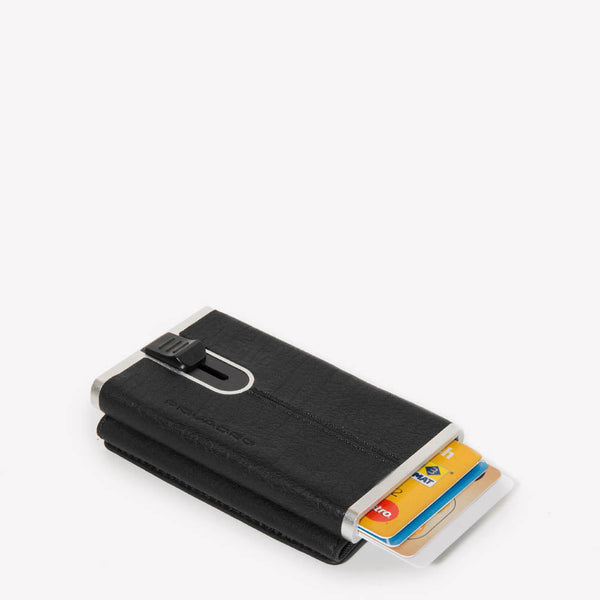 Compact wallet for banknotes and credi cards with