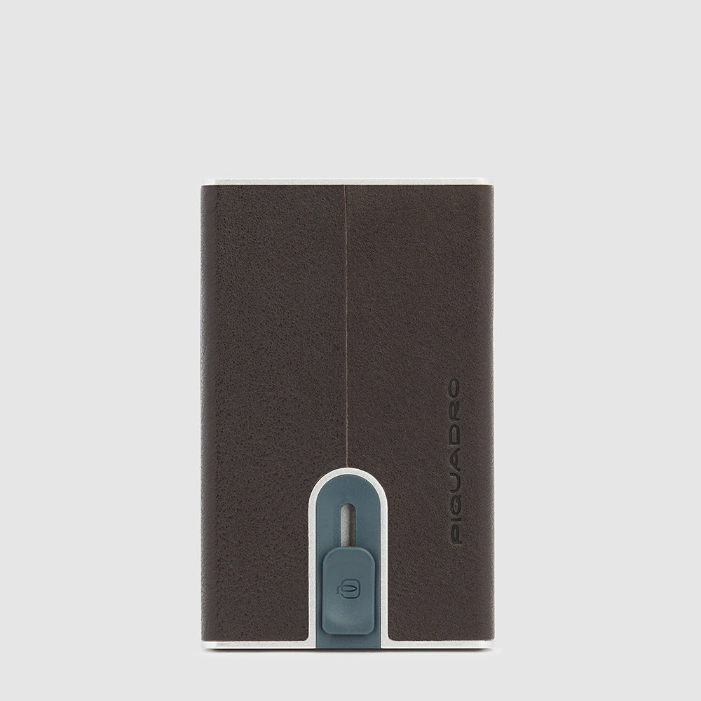 Compact wallet for banknotes and credi cards with