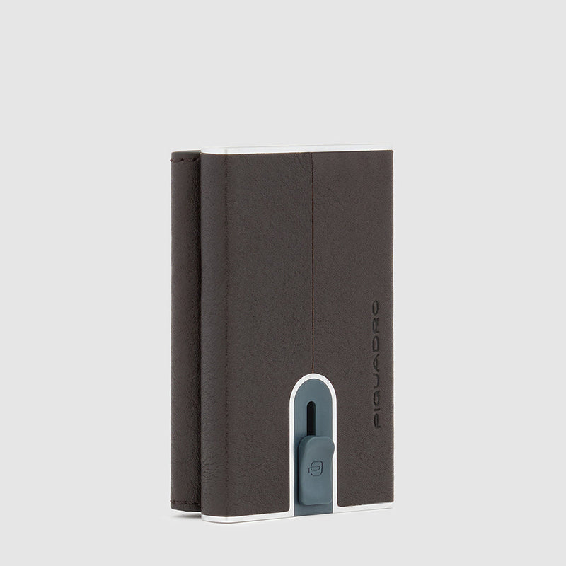 Compact wallet for banknotes and credi cards with