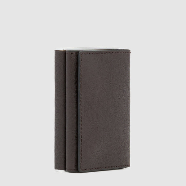 Compact wallet for banknotes and credi cards with
