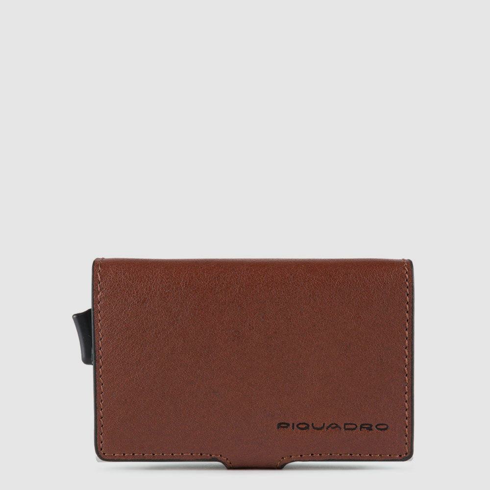 Double compact wallet for credit cards