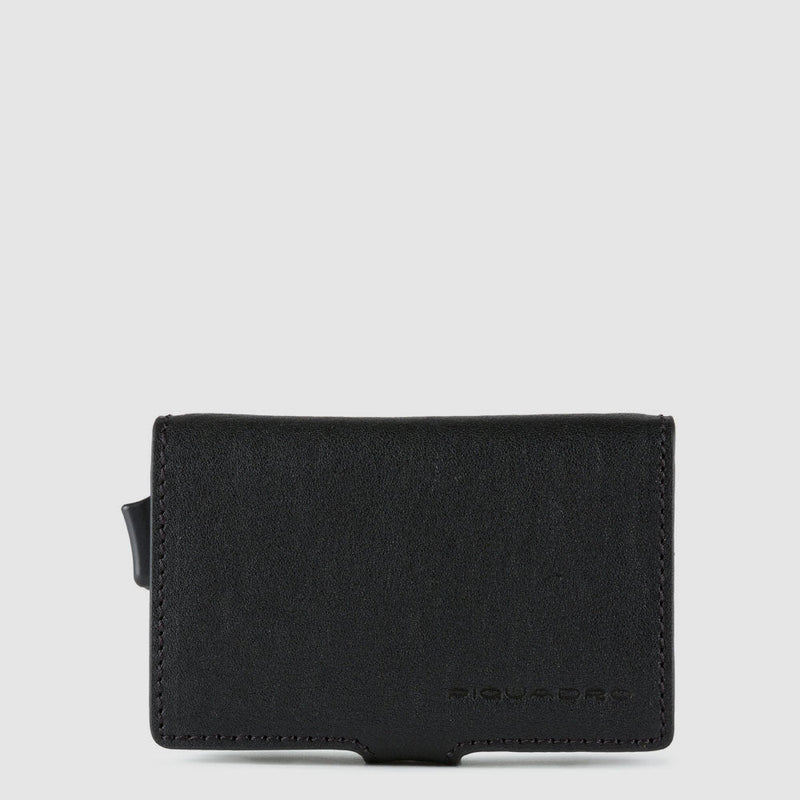 Double compact wallet for credit cards