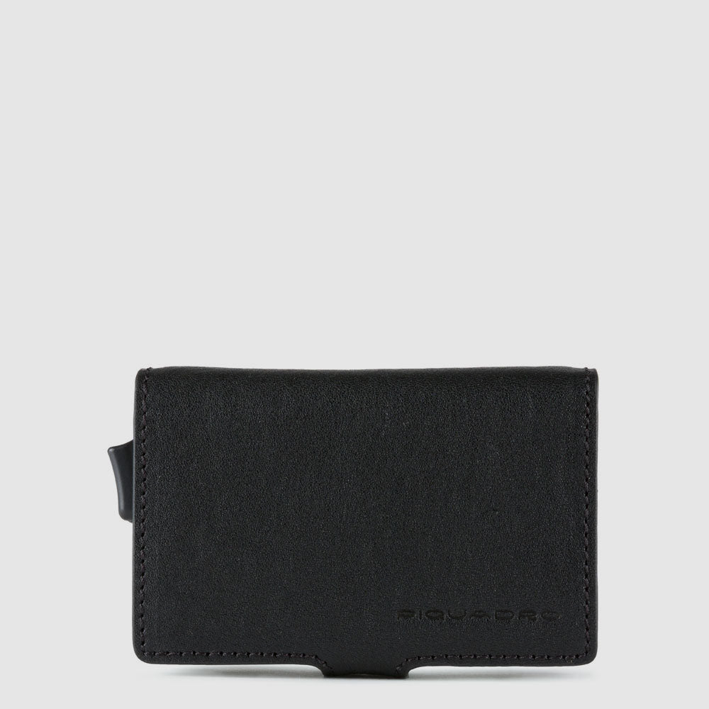 Double compact wallet for credit cards