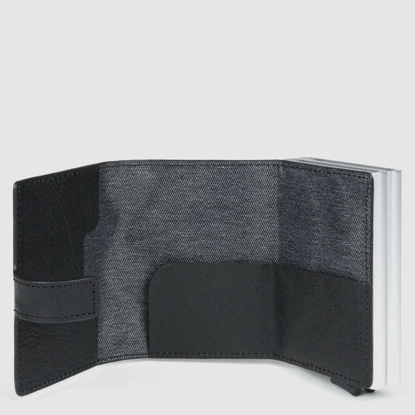Double compact wallet for credit cards