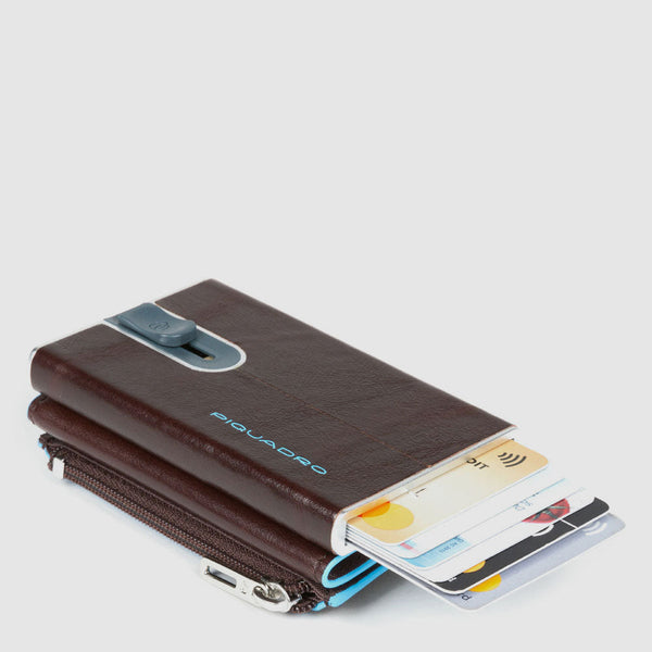Compact wallet for banknotes and credit cards with