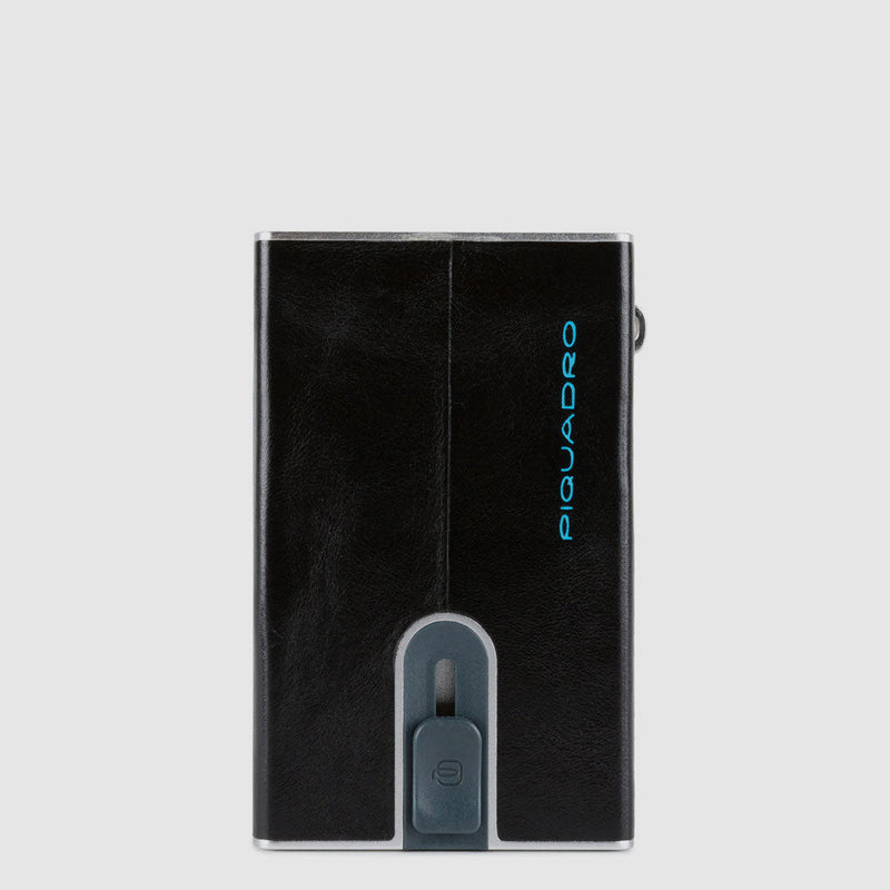 Compact wallet for banknotes and credit cards with