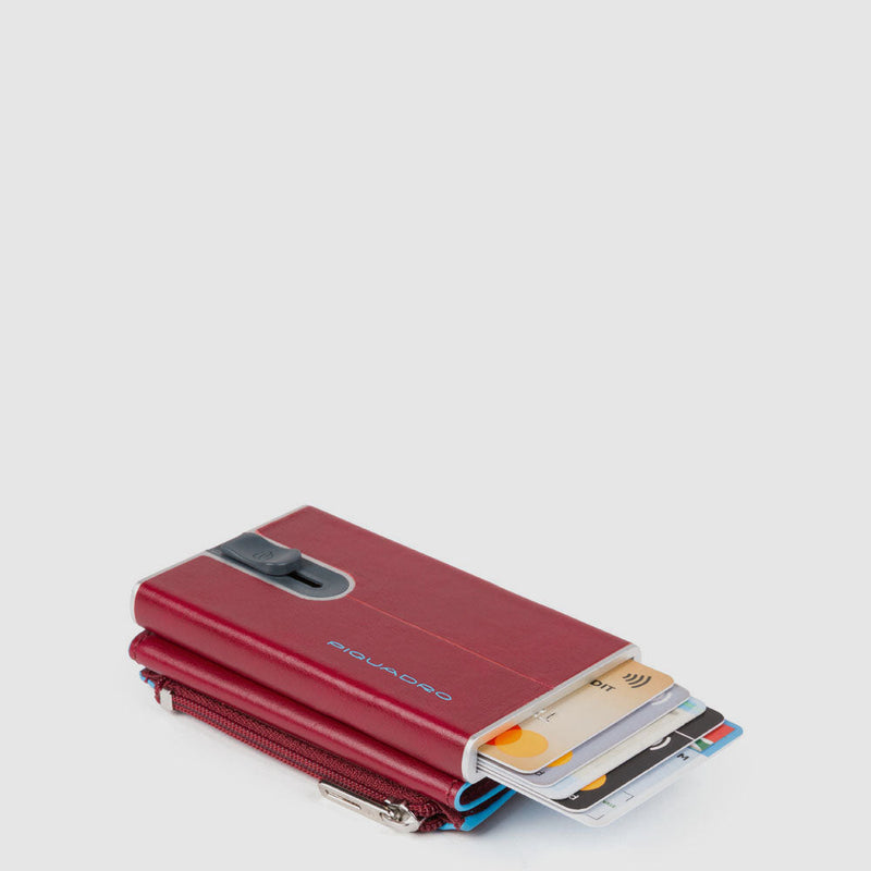 Compact wallet for banknotes and credit cards with