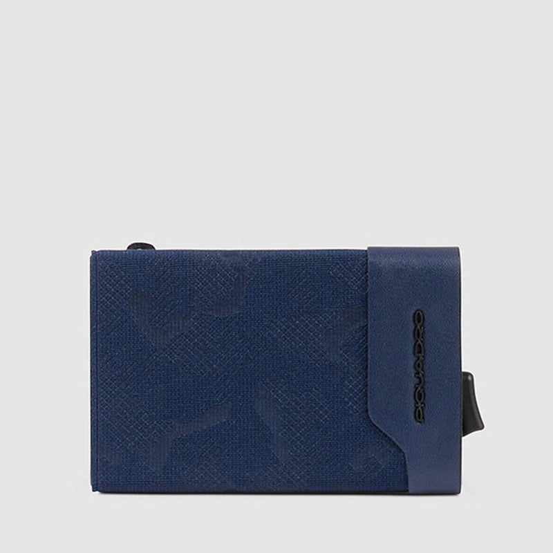 Compact wallet with sliding system and coin pocket