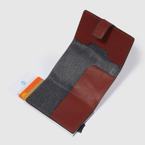 Credit card holder case in metal