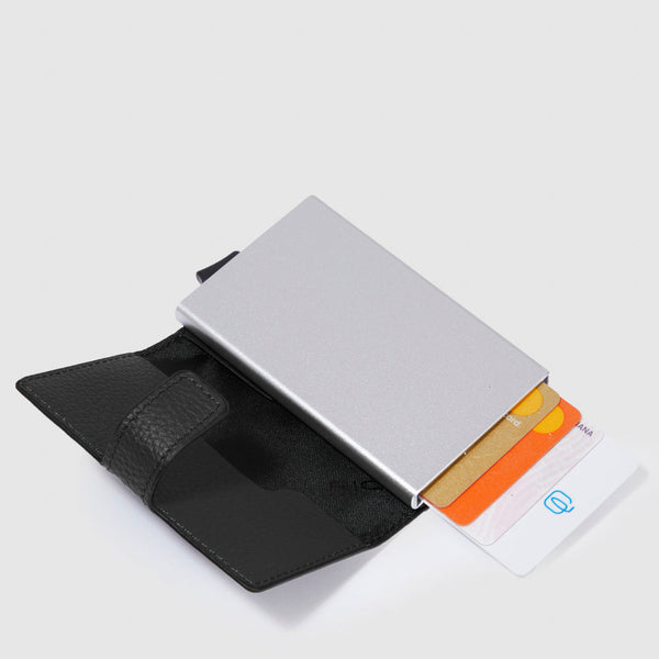 Credit card holder case in metal