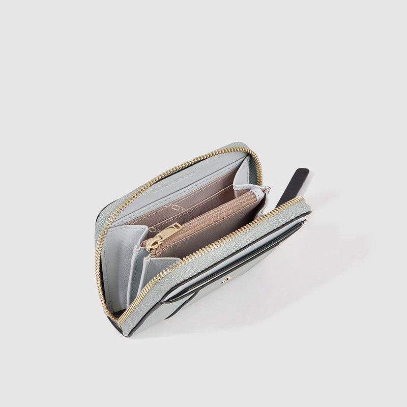 Zip-around women’s wallet with four dividers