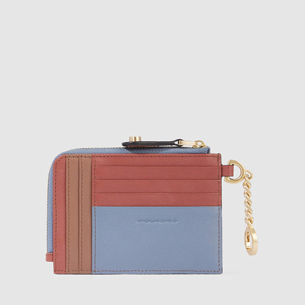 Women's coin pouch with key chain