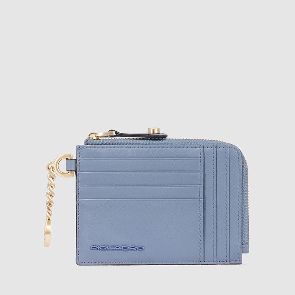 Women's coin pouch with key chain