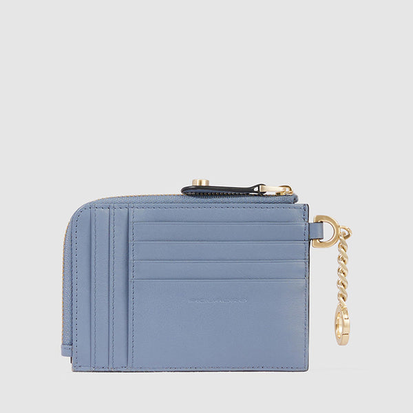 Women's coin pouch with key chain