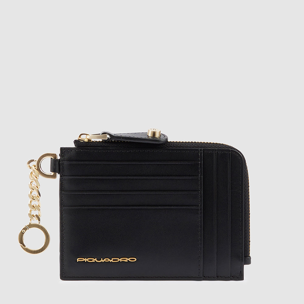 Women's coin pouch with key chain