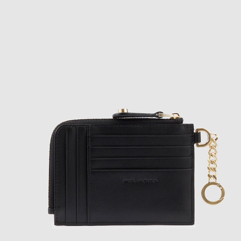 Women's coin pouch with key chain