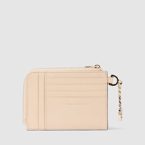 Women's coin pouch with key chain