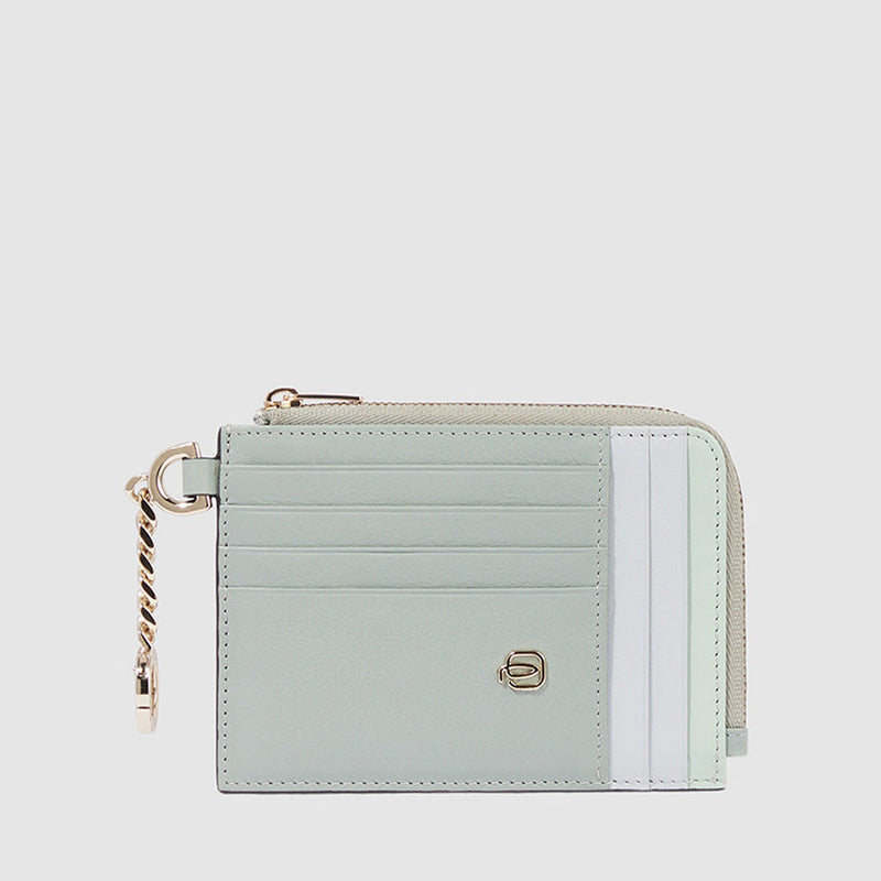 Women's coin pouch with key chain