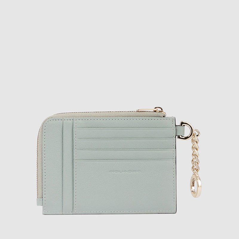Women's coin pouch with key chain