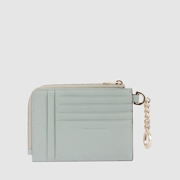 Women's coin pouch with key chain