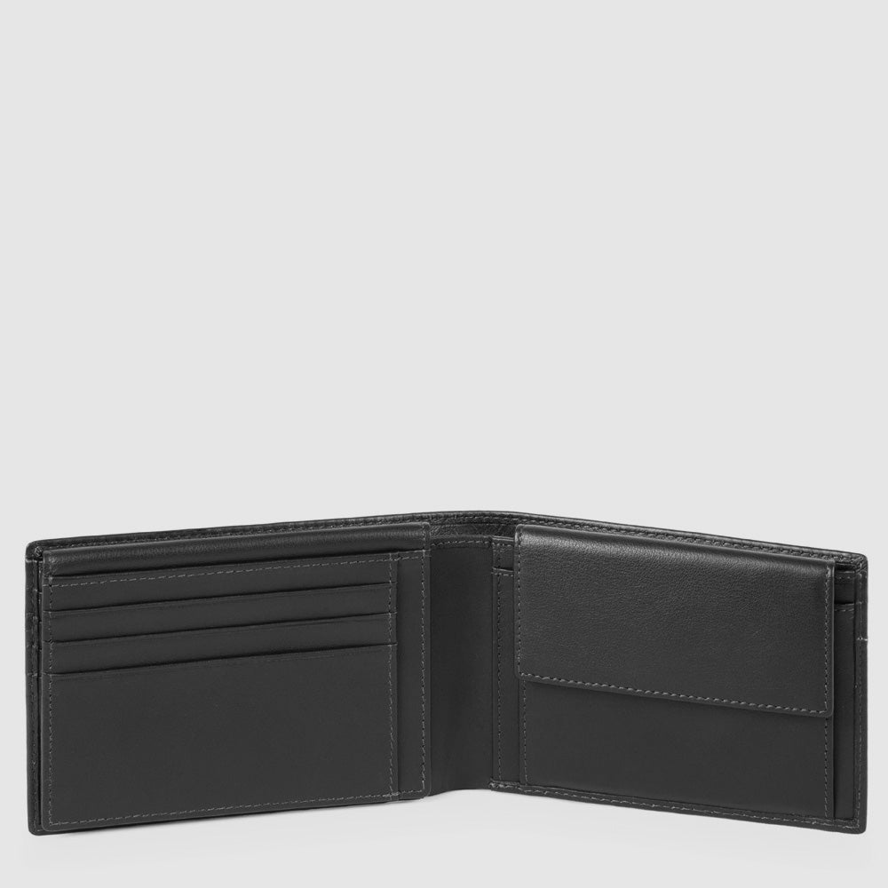 Men’s wallet with flip up ID window, coin pocket