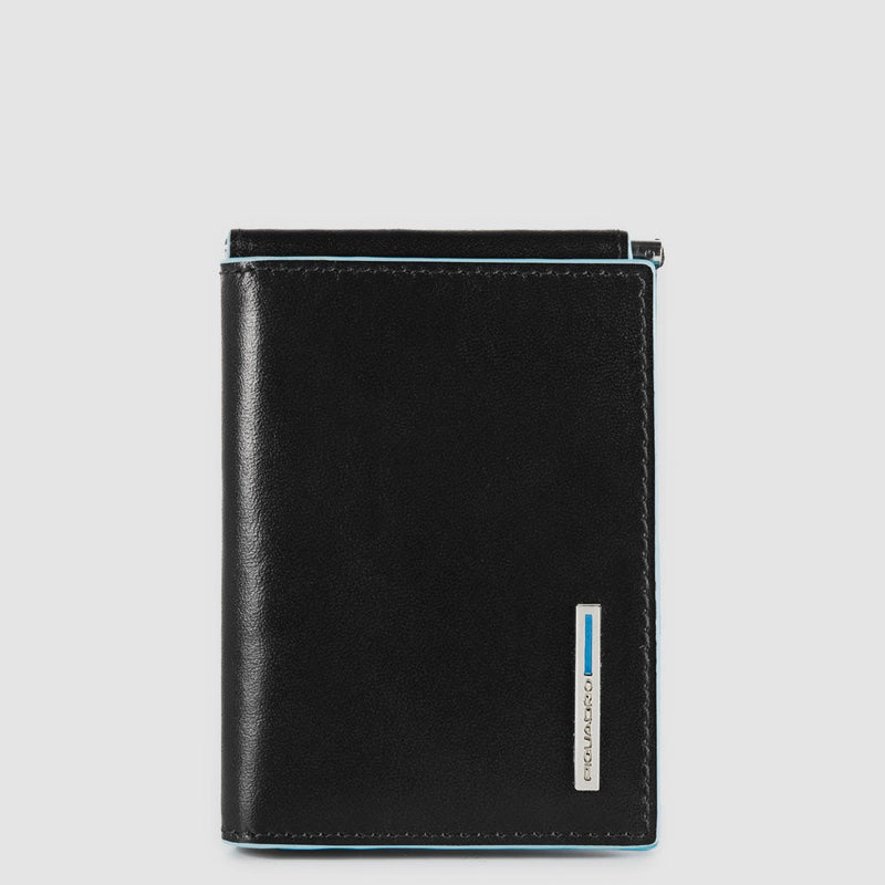 Men’s vertical wallet with money clip