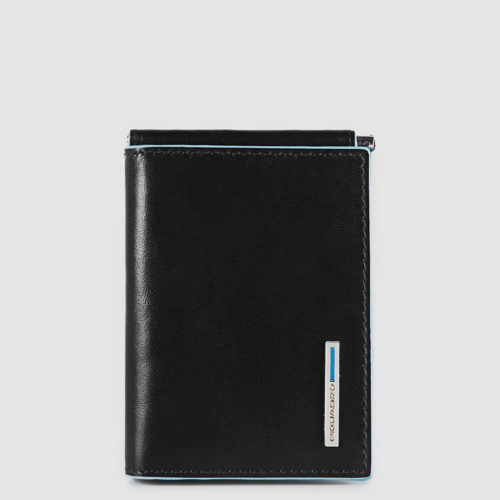 Men’s vertical wallet with money clip